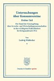 Der Stand der Gesetzgebung über Erwerbs- und Wirtschaftsgenossenschaften in den wichtigsten Kulturländern bei Kriegsausbruch 1914.