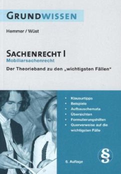 Grundwissen Sachenrecht - Hemmer, Karl-Edmund; Alquen, Clemens d'; Wüst, Achim