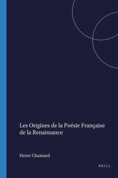 Cover Les Origines de la Poésie Française de la Renaissance