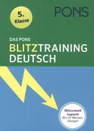 Das PONS Blitztraining - Deutsch 5. Klasse