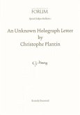 An Unknown Holograph Letter by Christophe Plantin, Recently Discovered
