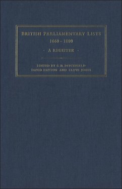 Cover British Parliamentary Lists, 1660-1880 (eBook, PDF)