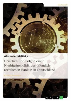 Ursachen und Folgen einer Niedrigzinspolitik der öffentlich-rechtlichen Banken in Deutschland - Malitsky, Alexander