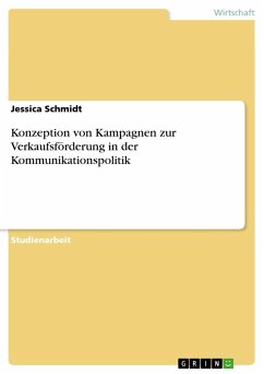 Konzeption von Kampagnen zur Verkaufsförderung in der Kommunikationspolitik - Schmidt, Jessica
