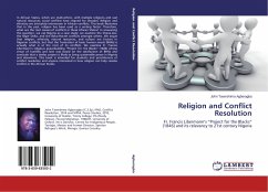 Religion and Conflict Resolution - Agberagba, John Tavershima