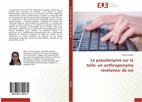 Le pseudonyme sur la toile: un anthroponyme révélateur de soi Le pseudonyme sur la toile: un anthroponyme révélateur de soi