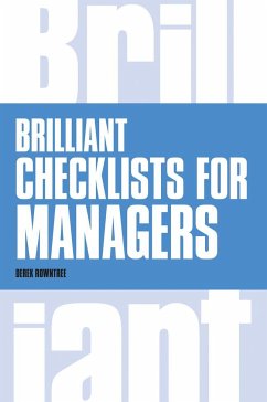 Brilliant Checklists for Managers - Rowntree, Derek
