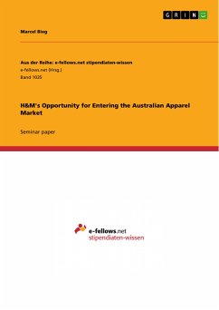 H&M's Opportunity for Entering the Australian Apparel Market (eBook, PDF) - Bieg, Marcel