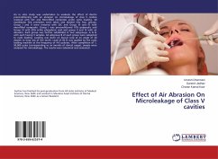 Effect of Air Abrasion On Microleakage of Class V cavities - Dharmani, Umesh;Jadhav, Ganesh;Kaur, Charan Kamal