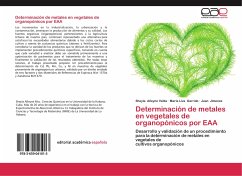 Determinación de metales en vegetales de organopónicos por EAA - Alleyne Veitia, Sheyla;Garrido, Maria Liva;Jiménez, Juan