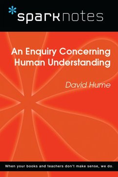 Cover An Enquiry Concerning Human Understanding (SparkNotes Philosophy Guide) (eBook, ePUB)