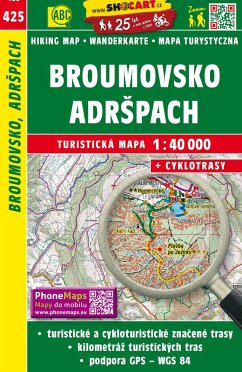 Wanderkarte Tschechien Broumovsko, Adrspach 1 : 40 000