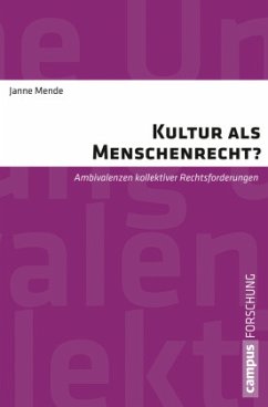 Kultur als Menschenrecht? - Mende, Janne