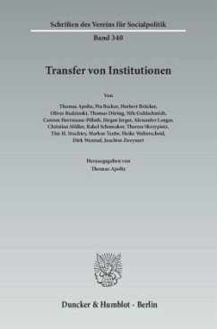 Transfer von Institutionen.