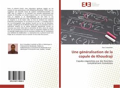 Une généralisation de la copule de Khoudraji - L'moudden, Aziz