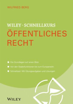 Wiley-Schnellkurs Öffentliches Recht (ÖffR) - Berg, Wilfried
