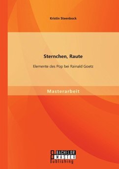 Sternchen, Raute: Elemente des Pop bei Rainald Goetz - Steenbock, Kristin