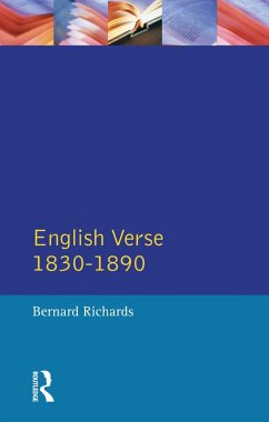 English Verse 1830 - 1890 (eBook, PDF) - Richards, Bernard; Fowler, Alastair; Richards, Brian