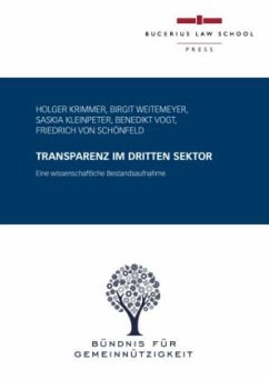 Cover Transparenz im Dritten Sektor