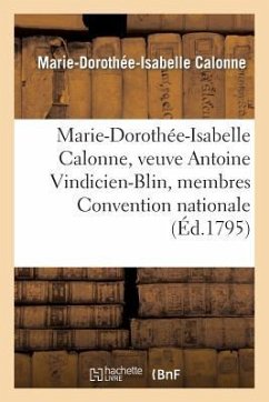 Marie-Dorothée-Isabelle Calonne, Veuve Antoine Vindicien-Blin Membres Composant Convention Nationale - Blin