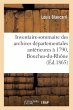 Inventaire-Sommaire Des Archives... - Bild 1