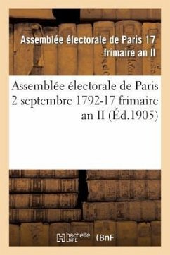 Cover Assemblée Électorale de Paris 2 Septembre 1792-17 Frimaire an II