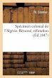Spécimen Colonial de l'Algérie.... - Bild 1