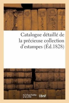 Cover Catalogue Détaillé de la Précieuse Collection d'Estampes