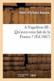 A Napoléon III: Qu'avez-Vous Fait de la France ?