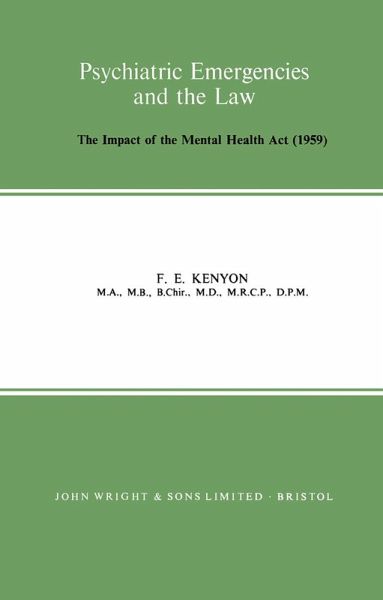 Psychiatric Emergencies and the Law (eBook, PDF)