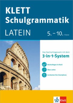 Klett Schulgrammatik Latein 5.-10. Klasse mit Online-Übungen und mobile Lernkarten