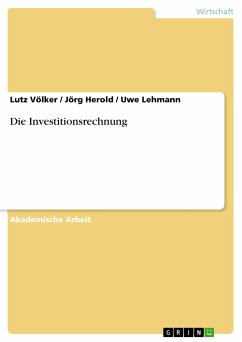Die Investitionsrechnung (eBook, PDF)
