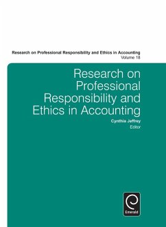 Cover Research on Professional Responsibility and Ethics in Accounting (eBook, ePUB)