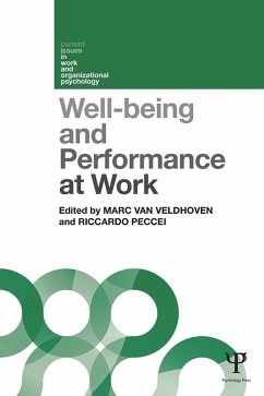 Cover Well-being and Performance at Work (eBook, PDF)
