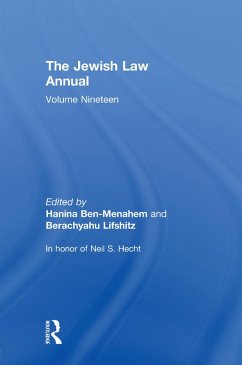 The Jewish Law Annual Volume 19 (eBook, ePUB) - Lifshitz, Berachyahu; Ben-Menahem, Hanina