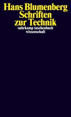 Schriften zur Technik - Blumenberg, Hans