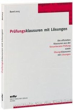 Cover Prüfungsklausuren mit Lösungen, Band 2015