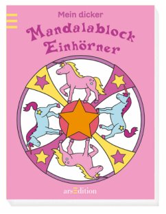 Cover Mein dicker Mandalablock - Einhörner