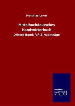 Mittelhochdeutsches Handwörterbuch - Lexer, Matthias