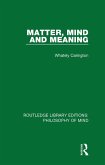 Matter, Mind and Meaning (eBook, PDF)