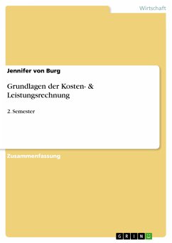 Grundlagen der Kosten- & Leistungsrechnung (eBook, PDF) - von Burg, Jennifer