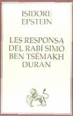 Les responsa del rabí Simó ben Tsémakh Duran : unq font per a la història dels jueus del Nord d'Africa