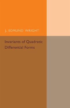 Invariants of Quadratic Differential Forms - Wright, J. Edmund