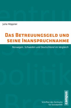 Das Betreuungsgeld und seine Inanspruchnahme (eBook, PDF) - Höppner, Julia