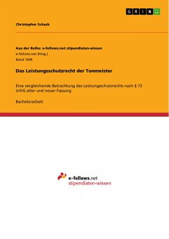 Das Leistungsschutzrecht der Tonmeister (eBook, PDF)