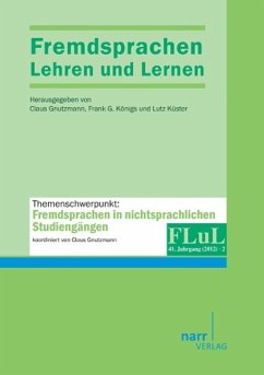 Fremdsprachen Lehren und Lernen 2012 Heft 2 - Gnutzmann, Claus Königs