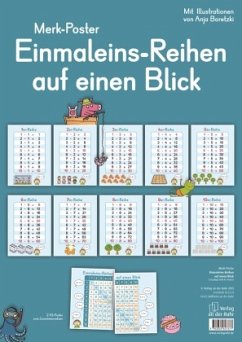 Einmaleins-Reihen auf einen Blick, 12 farbige Poster DIN A3 - Redaktionsteam Verlag an der Ruhr