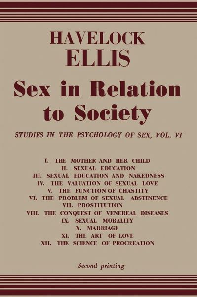 Sex in Relation to Society (eBook, PDF)