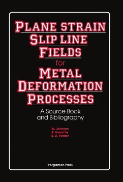 Plane-Strain Slip-Line Fields for Metal-Deformation Processes (eBook, PDF) - Johnson, W.; Sowerby, R.; Venter, R. D.