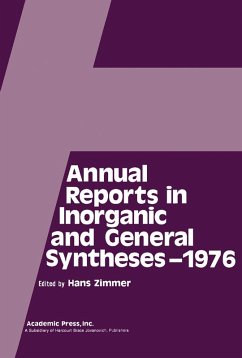 Annual Reports in Inorganic and General Syntheses-1976 (eBook, PDF)